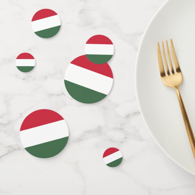 Confeti Bandera de Hungría (Grupo)