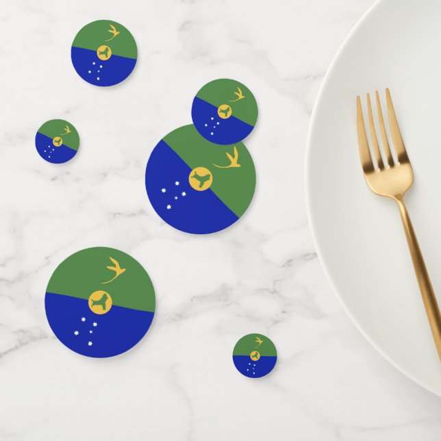 Confeti Bandera de la isla de los navidades (Grupo)