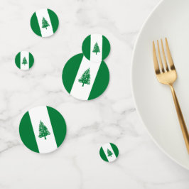 Confeti Bandera de la isla Norfolk