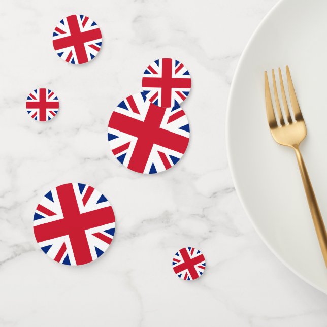 Confeti Bandera de la Unión del Reino Unido (Grupo)