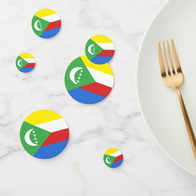 Confeti Bandera de las Comoras (Grupo)