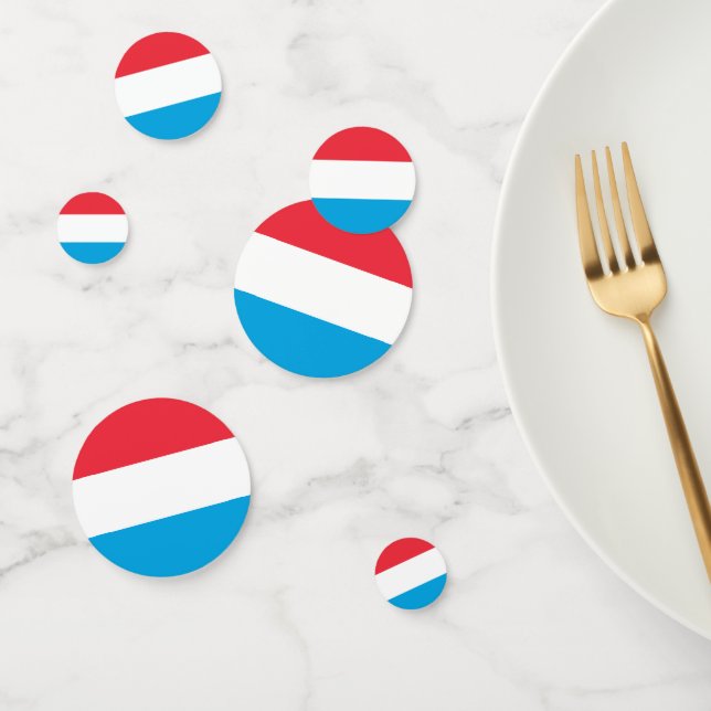 Confeti Bandera de Luxemburgo (Grupo)