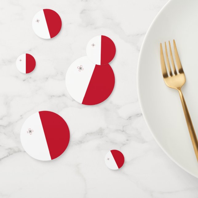 Confeti Bandera de Malta (Grupo)