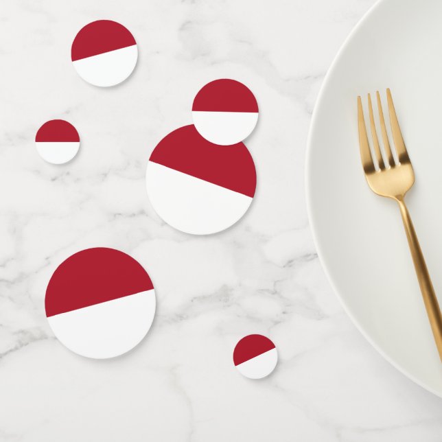 Confeti Bandera de Mónaco (Grupo)