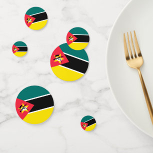 Confeti Bandera de Mozambique