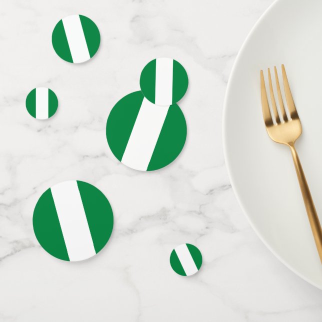 Confeti Bandera de Nigeria (Grupo)