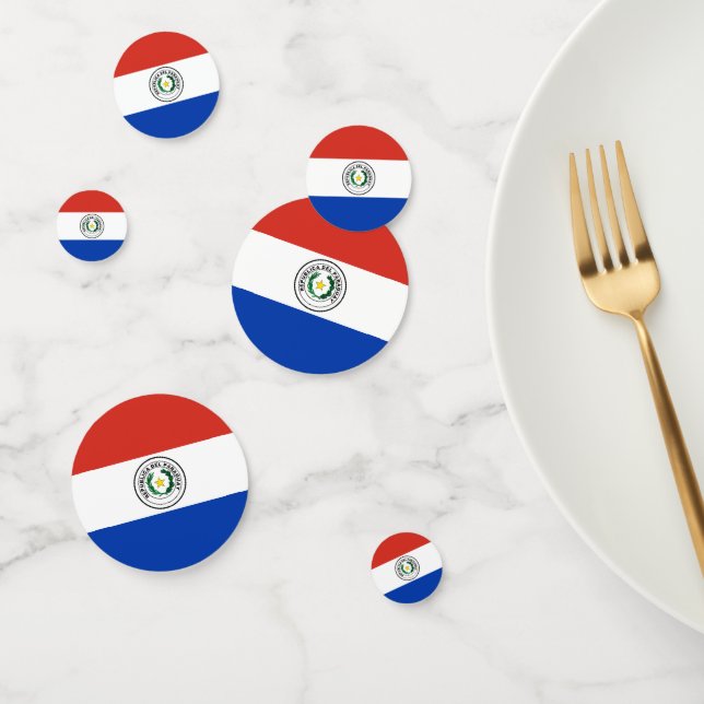 Confeti Bandera de Paraguay (Grupo)