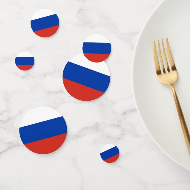 Confeti Bandera de Rusia (Grupo)