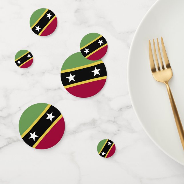 Confeti Bandera de Saint Kitts y Nevis (Grupo)