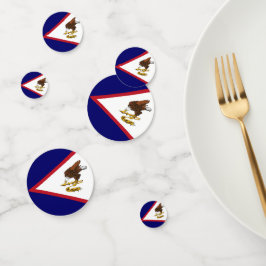 Confeti Bandera de Samoa Americana
