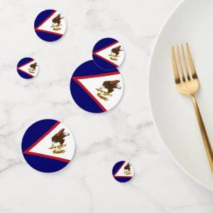 Confeti Bandera de Samoa Americana