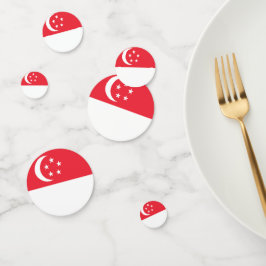 Confeti Bandera de Singapur