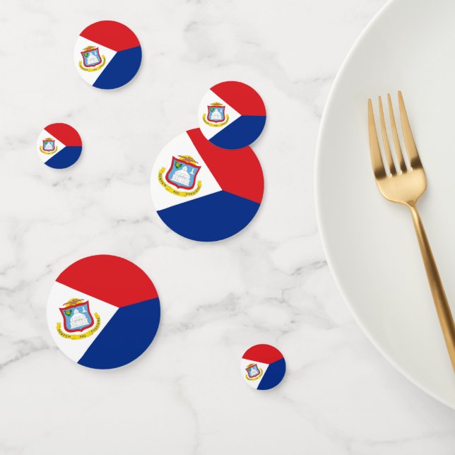Confeti Bandera de Sint Maarten (Grupo)