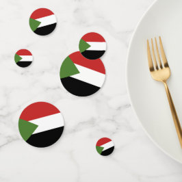 Confeti Bandera de Sudán