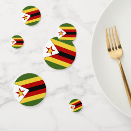 Confeti Bandera de Zimbabue