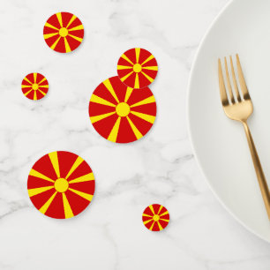 Confeti Bandera del Norte de Macedonia