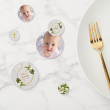 Baptismo Floral Geométrica Calla Lilies Oro Foto