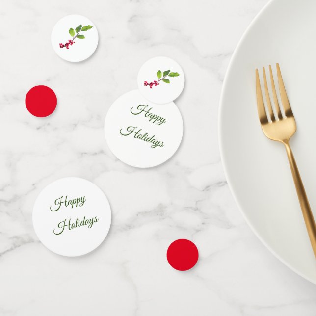 Confeti Bayas huecas y vacaciones felices (Grupo)