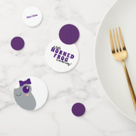Confeti Bebé Chica Horn Frog Purple Baby Shower