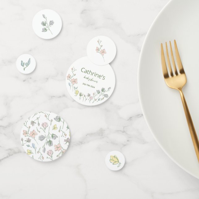 Confeti Bebé en sangre Baby Shower género neutro (Grupo)