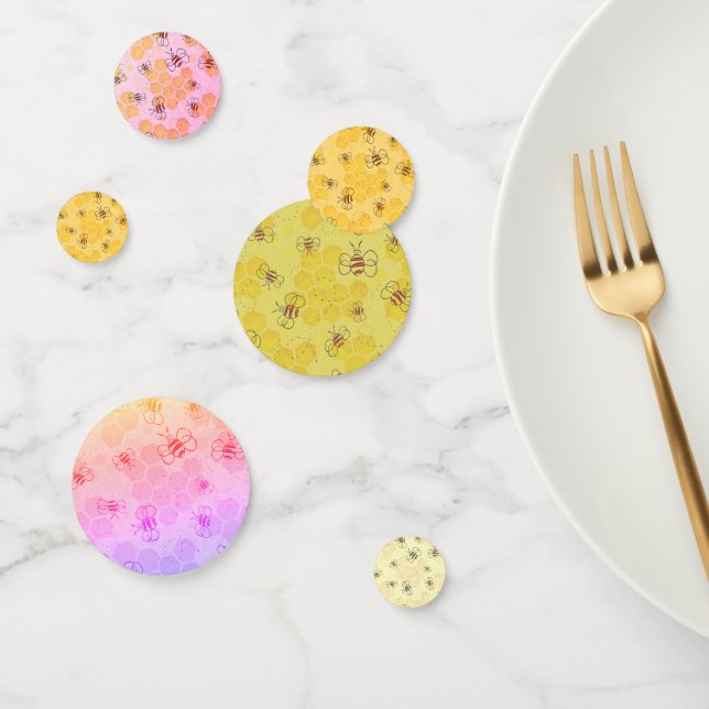 Confeti Bee Buzzing Honey Bees Cute (Grupo)
