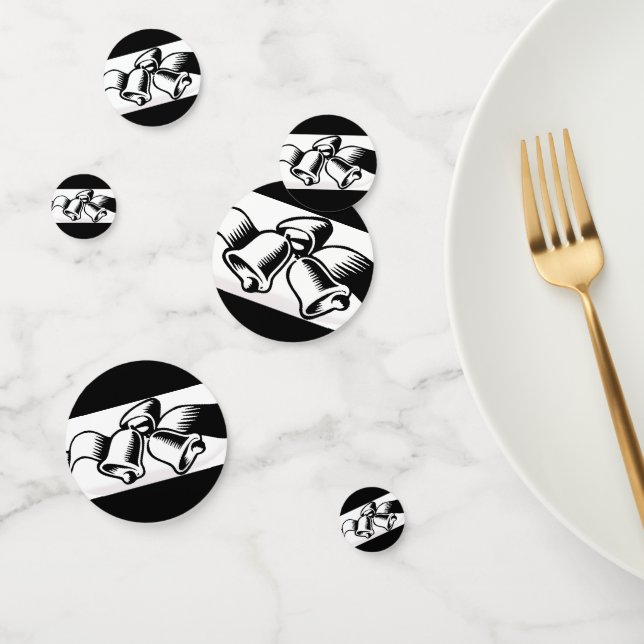 Confeti Bellezas Bodas Blancas Y Negras (Grupo)