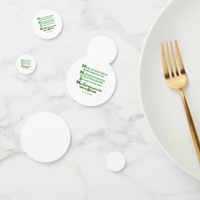 Confeti Bendición irlandesa: Que se levante el camino para (Grupo)