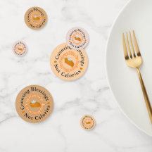 Bendiciones divertidas en el recuento, no calorías