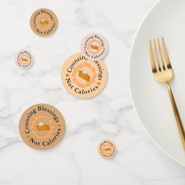 Confeti Bendiciones divertidas en el recuento, no calorías (Grupo)