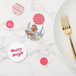 Confeti Berry Sweet Birthday Fresa Rosa