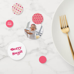 Confeti Berry Sweet Birthday Fresa Rosa