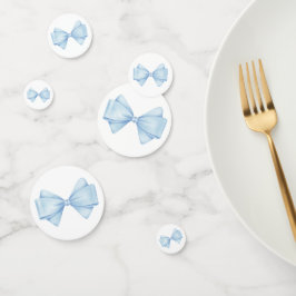 Confeti Blue Watercolor Bow