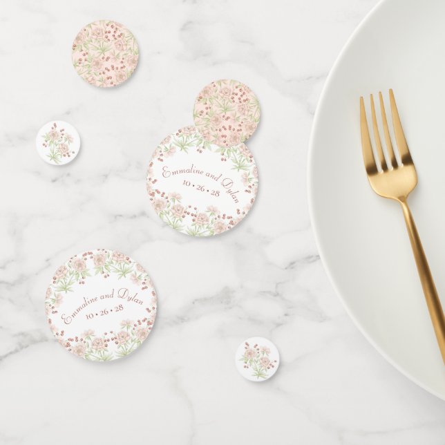 Confeti Blush Pink Roses Wedding (Grupo)