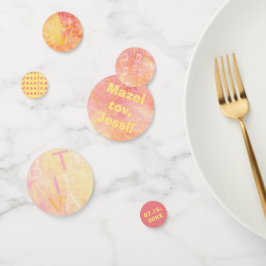 Confeti BM Bar o Bat Mitzvah simplemente sutil