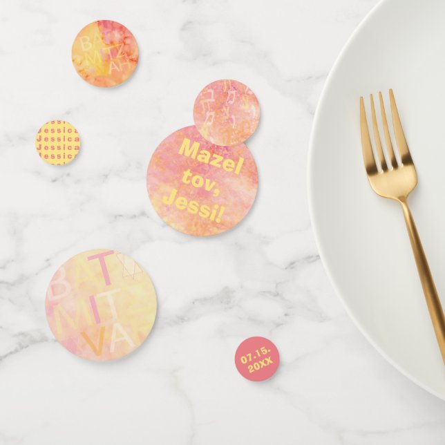 Confeti BM Bar o Bat Mitzvah simplemente sutil (Grupo)