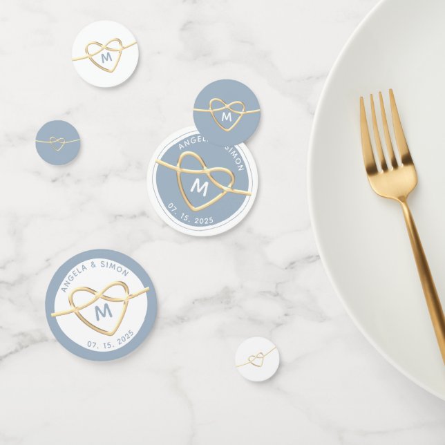 Confeti Boda Azul Polvoriento (Grupo)