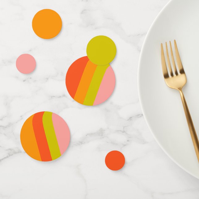 Confeti Boda de Cítricos Brillantes y Modernos (Grupo)