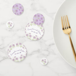 Confeti Boda de Rosa Púrpura Lavanda