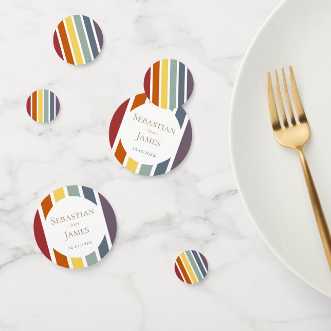 Confeti BODA LGBTQ Rainbow Gay (Grupo)