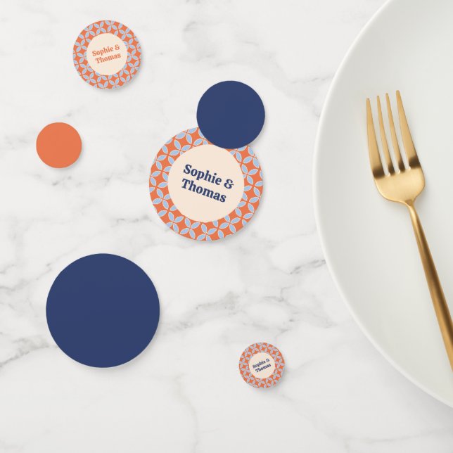 Confeti Boda retro de mediados del siglo (Grupo)