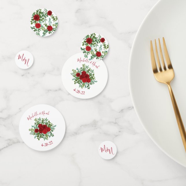 Confeti Boda Rosa Roja (Grupo)