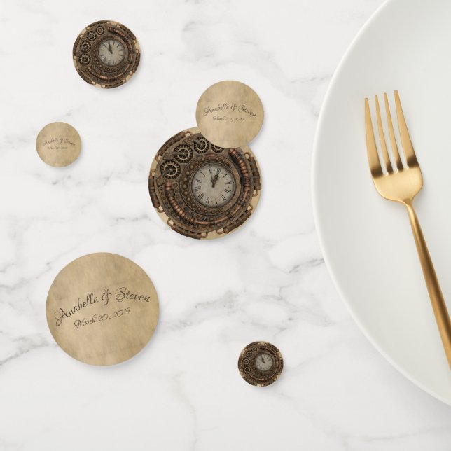Confeti Boda Steampunk Vintage Clock Industrial (Grupo)