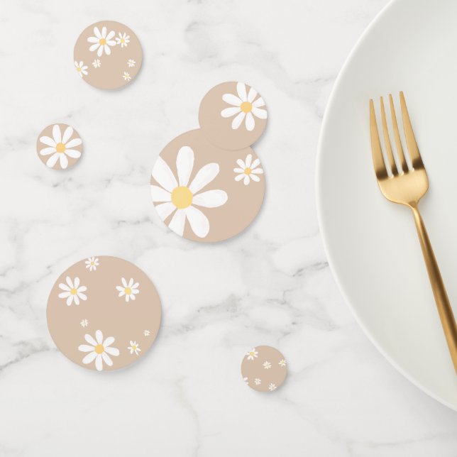 Confeti Boho Daisy Floral Baby Shower (Grupo)