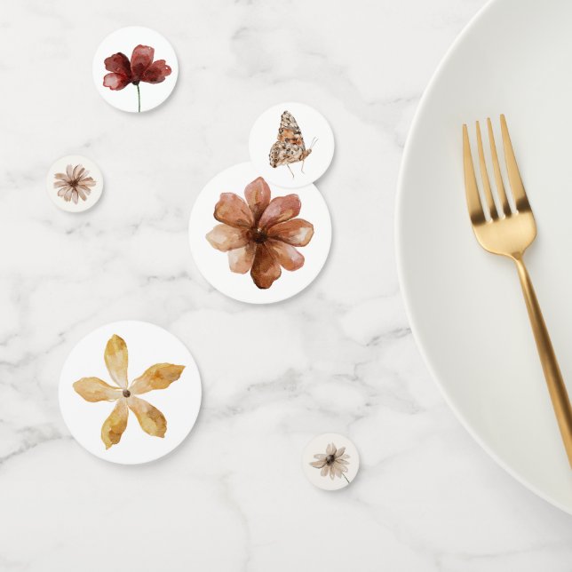 Confeti Boho Fall Wildflower Baby Shower (Grupo)