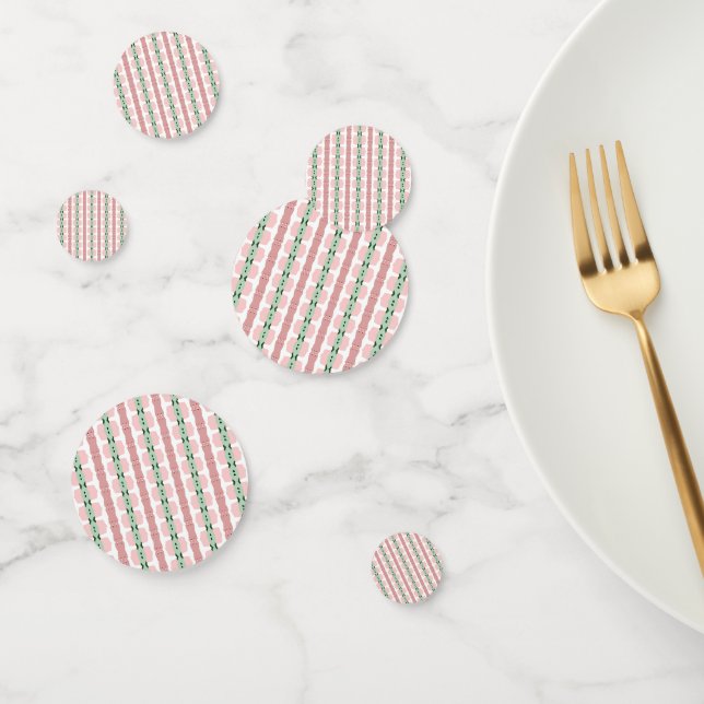 Confeti Boho Funky Retro Ecléctico Pastel Navidades Stripe (Grupo)