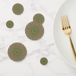Confeti Boho Hippie Funky Trippy Ornate Navidades Mandala