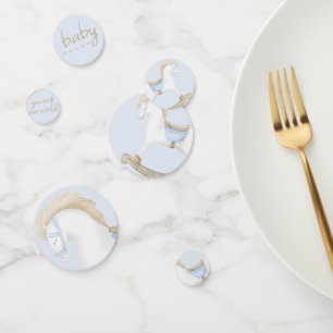 Confeti Boho Vintage Rocse Horse Cowboy Baby Shower