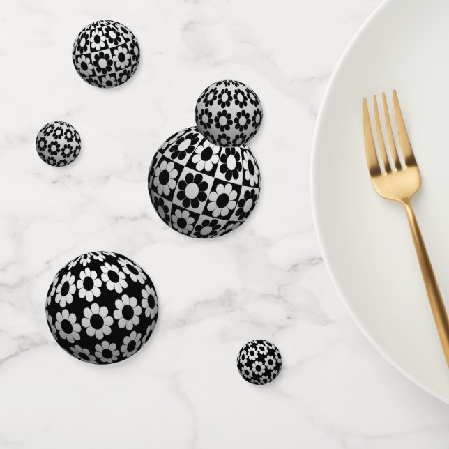Confeti Bolas de alimentación de flores de 3D (Grupo)