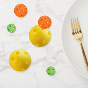 Confeti Bolas de bolas amarillas, verdes y Naranjas