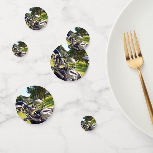 Confeti Bolsa Llena De Clubes De Golf, Mesa De Cumpleaños  (Grupo)